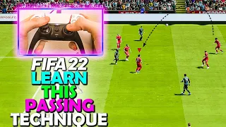 One of the BEST PASSING TECHNIQUES for BEATING TEAM PRESS in FIFA 22 | FIFA 22 LOBBED PASS TUTORIAL