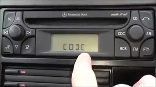 How To Enter Mercedes Radio Code On Device Whit Locked Screen