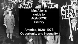 Mrs Allen’s History lesson - AQA America 1920 - 1973 - Exam skills