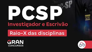Concurso PC SP Investigador e Escrivão - Raio-X das disciplinas