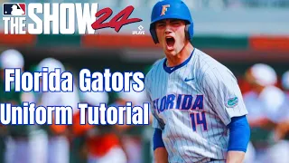 Florida Gators Uniform Tutorial In MLB The Show 24