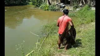 Net Fishing | Catching Fish With Cast Net | net fishing in village (Part-26)
