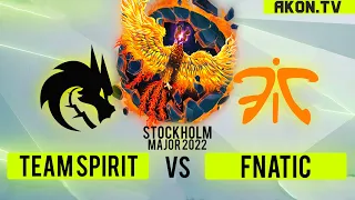 🔴DOTA 2[RU] Fnatic vs Team Spirit [Bo2] ESL One Stockholm 2022, Group Stage, Group B