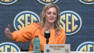 Lady Vols Basketball Coach Kellie Harper, Jordan Horston, Rickea Jackson post-game vs. Gamecocks