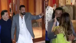 Sanjay Dutt's Drunk Funny Moment With Reporters At His Diwali Party 2017