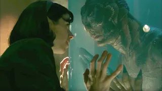 a mute woman who fell in love with a water creature FILM the shape of water