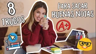 8 TRUCOS PARA SACAR BUENAS NOTAS EN CLASE 🤓 | Natalia Merino