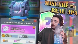 DESCHIDEM LEGENDARY KING'S CHEST + LA FIECARE MISCARE BEAU APA !! Clash Royale Romania