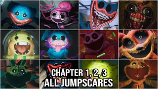 Poppy Playtime Chapter 1, 2 , 3 All Jumpscares 2024 (4K60fps)