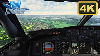 MSFS 2020 | Raw Footage #1: PMDG 737-800 Landing in Edinburgh (EGPH) - Ultra HD 4K