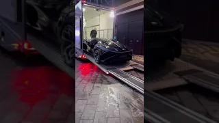 $18.9 Million Dollar Bugatti La Voiture Noire being delivered! 🤯 #shorts