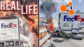Realistic Car Crashes | Real Life on [BeamNG.Drive] #25