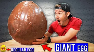 Eating The World's BIGGEST Chocolate Reeses Egg!