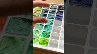 Unboxing my new Miya gouache set. You can visit my channel for the long version of the video🎨💫