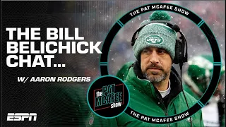 Aaron Rodgers reveals details of on-field talk with Bill Belichick | The Pat McAfee Show