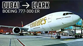 [4K] TRIP REPORT: Emirates Flight DUBAI TO CLARK Philippines on Boeing 777-300!