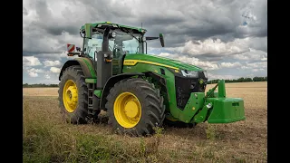 John Deere 8R 410 + Kuhn Performer 4000 /POV/GoPro/driver view/