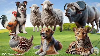 Farm Animal Moments: Quail, Sheep, Buffalo, Gog, Leopard, Chicken - Cute Little Animals