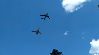 Moscow Victory Day Parade. Planes going to the Red Square