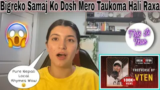 Canadian Nepali Reacts - VTEN - Galli Sadak Freeverse | BreakStation | Beat by: Young Metro