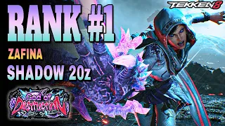 Shadow 20z ( Zafina ) ➤ Top 1 Zafina - Rank #1 Zafina - Tekken 8 - God of Destruction - Ranked Match