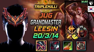 GrandMaster Jungle Lee Sin Build Goredrinker Conqueror - Lee Sin Jungle vs Zed - LOL KR 12.23