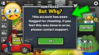 😑i Got Ban ! in Hill Climb Racing 2