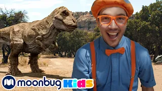 Blippi visits T-Rex Ranch! DINOSAURS! | BLIPPI EXPLORES! | Educational Videos for Toddlers