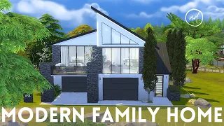 MODERN FAMILY HOME || Sims 4 || CC SPEED BUILD + CC List