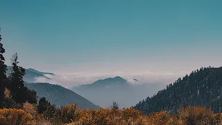 Relaxing country music with mountain scenery