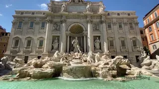 Relaxing Water Running - Trevi Fountain! 1 Hour