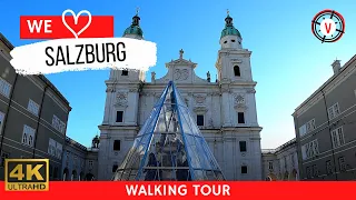 Salzburg Getreidegasse Austria ☀️ 4K Virtual Walking Tour (Exclusive Tour 4K 60fps) #ExploreAustria