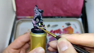 Painting The Cheshire Cat from Wonderland's War - Short clip