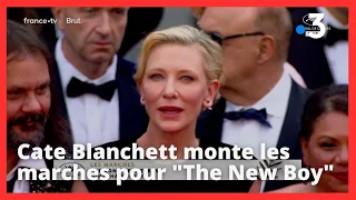 #Cannes2023 : Cate Blanchett monte les marches pour « The New Boy »