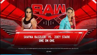 WWE 2K24-Shayna Bazler vs. Zoey Stark (RAW).