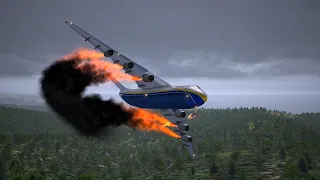 5 Engines failed Antonov an-225 due to Birds Strike or overload