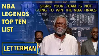 Bill Russell, Kareem Abdul-Jabbar, Willis Reed & Other NBA Legends Present The Top Ten | Letterman