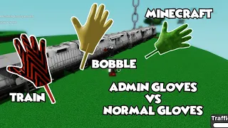 fighting ADMIN GLOVES with their normal versions | slap battles