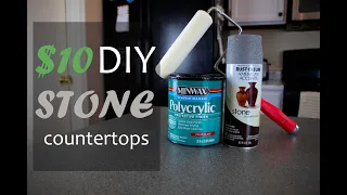 DIY Faux Stone Countertop: Fast and Easy!!