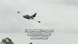 FBjets Scale Turbine F9F Panther Maiden Flight
