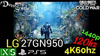 LG 27GN950-B 4K144hz LG Nano IPS - Demons Souls PS5 120hz Console Gaming XBOX Series X LG27GN950