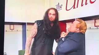 Paul Bearer Starts Bossing Around the Undertaker Again Until He Snaps then Chokes PB & Vader WWF RAW