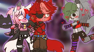 🐺FNAF SECURITY BREATCH⚠️ ANIMATION ROXY THE WOLF AND THE PIRATE GLEM ROCK FOXY🦊 #gacha #fnaf