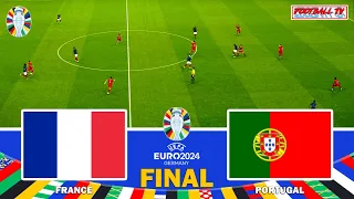 France vs Portugal - UEFA EURO 2024 Final | Mbappe vs Ronaldo | eFootball PES Gameplay PC