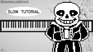 Megalovania [Undertale] · Piano (easy version) · Slow tutorial