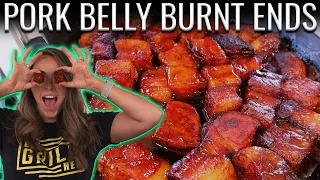 MAPLE BOURBON Pork Belly Burnt Ends!!