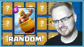 🤡 BARBARIAN LAUNCHER AND 17 RANDOM DECK IN MEGA DECK CHALLENGE / Clash Royale