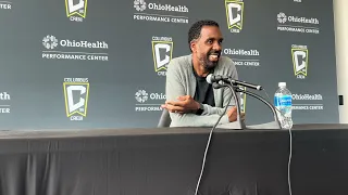 Columbus Crew head coach Wilfried Nancy talks Chicago win, update on Cucho Hernandez