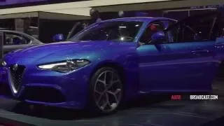 Alfa Romeo Giulia Veloce премьера парижский автосалон 2016 4k (Ultrahd)