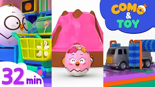 Como | Volcano Eruption Experiment + More Episode 32min | Learn colors and words | Como Kids TV